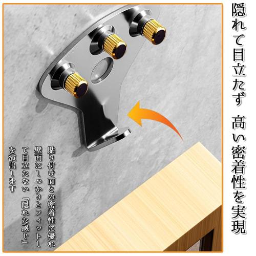 BOOHUQICH Plasterboard Hooks, Wall Hanging Hooks for Picture Frames, Thumb Tacks, Durable, 34kg Weight Capacity, Includes Nails, Pack of 10 (Silver)