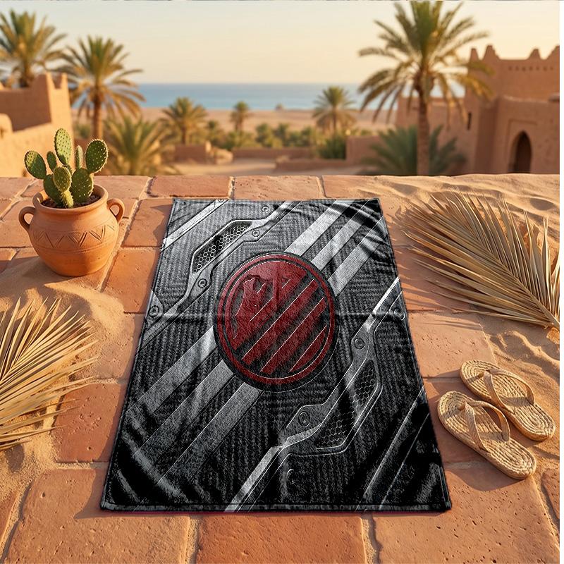 Atletico Madrid Print Microfiber Beach Towel Quick Dry Absorbent Large Towel For Beach Swimming Travel