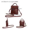 Leather Mini Shoulder Bag 3way Mini Crossbody Chest Bag Handbag Bag Mini Second Bag Casual Formal Business School Commuting Shoulder Bag Bicycle Bag