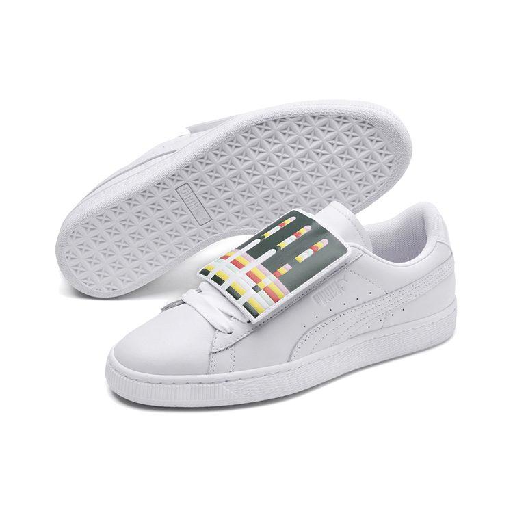 PUMA Basket Badge Casual Sneakers White Women's 369183-01