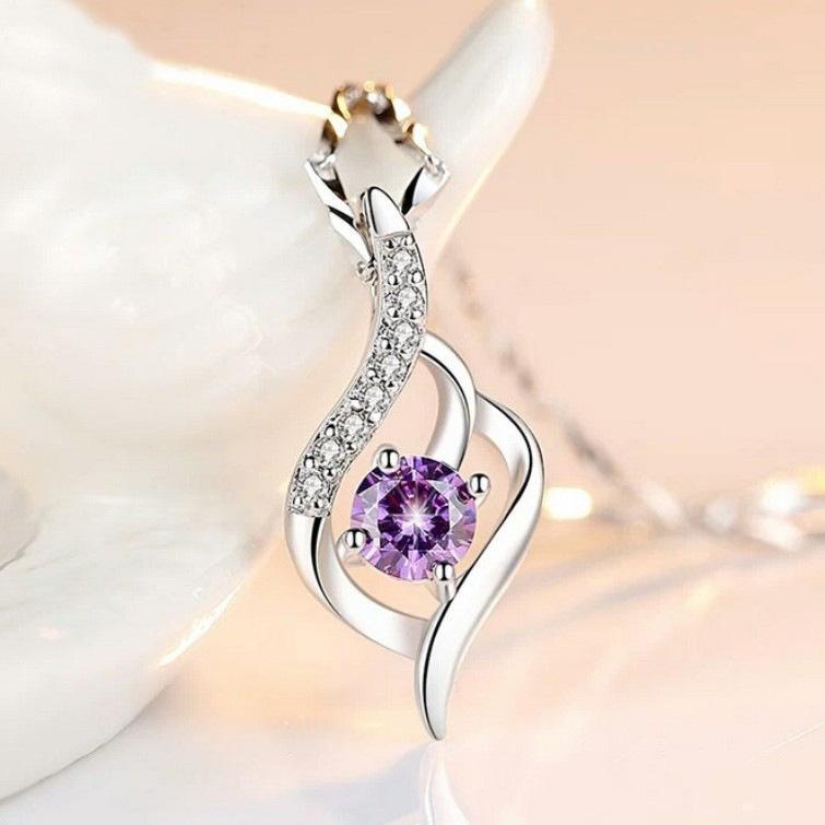 Women's Necklace Niche Design S925 Silver Necklace Pendant Jewelry for Valentine's Day Pendant