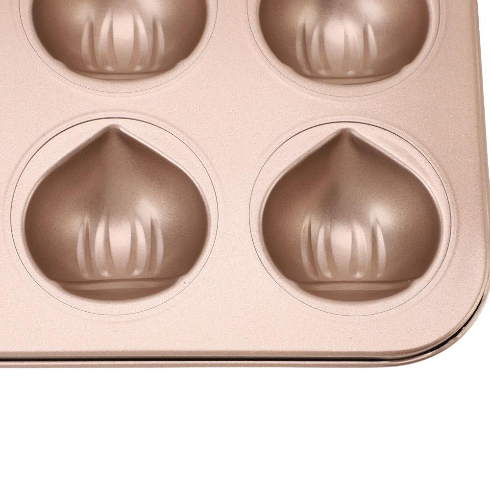 12 Cavity Muffin Cake Pan Carbon Steel Nonstick Baking Pan Desserts Muffin Puddings Candy