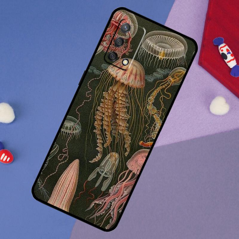 Magic Jellyfish Case For Oppo A78 A18 A38 A74 A94 A54 A58 A98 A80 A60 A40 A96 A76 A16 A15 A17 A57 A5 A6 Pro