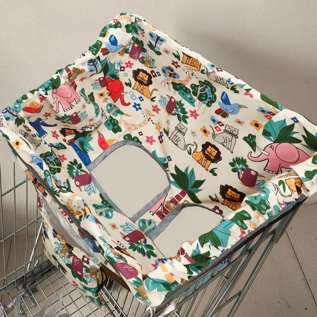 Baby Shopping Cart Seat Cover Children Highchair Cover Waterproof Polyester Anti-Dirty Baby Safety Seat Pad for Infant Toddler