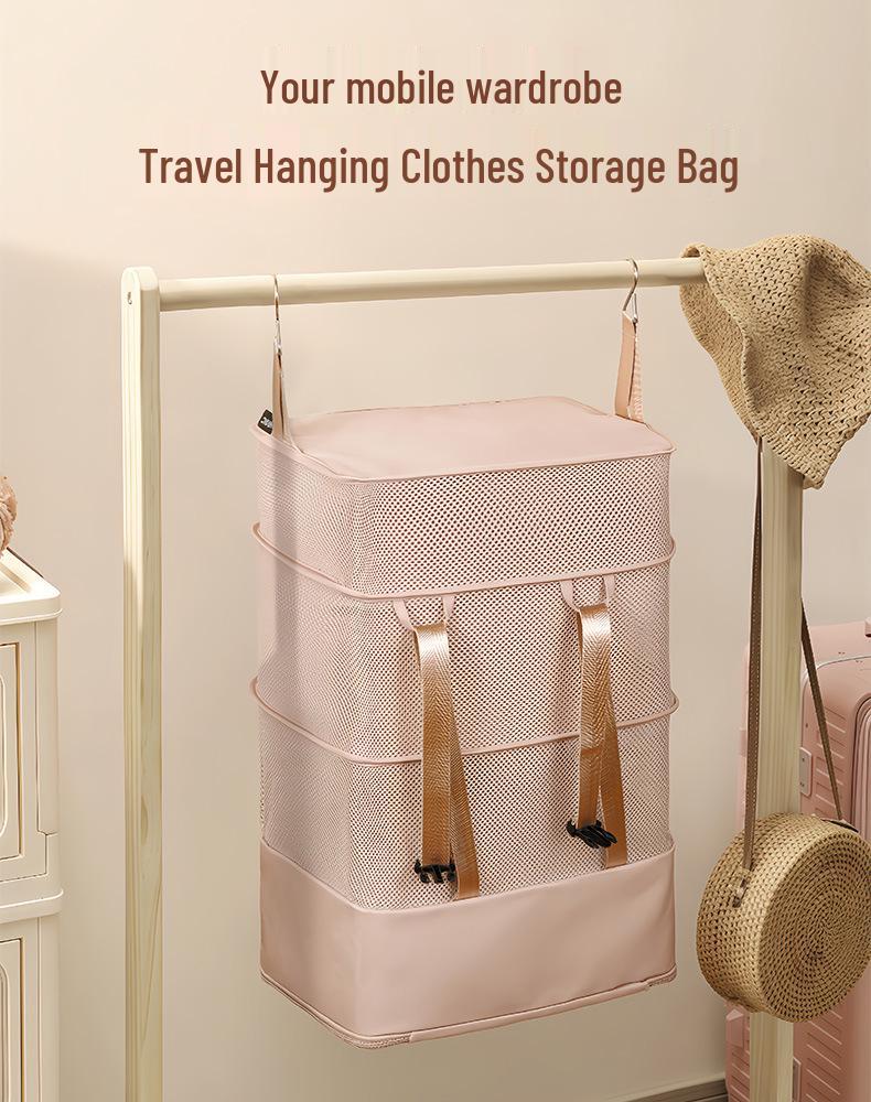 Hangende Reiskledingkast Organizer: Grote capaciteitstas voor kleding & ondergoed