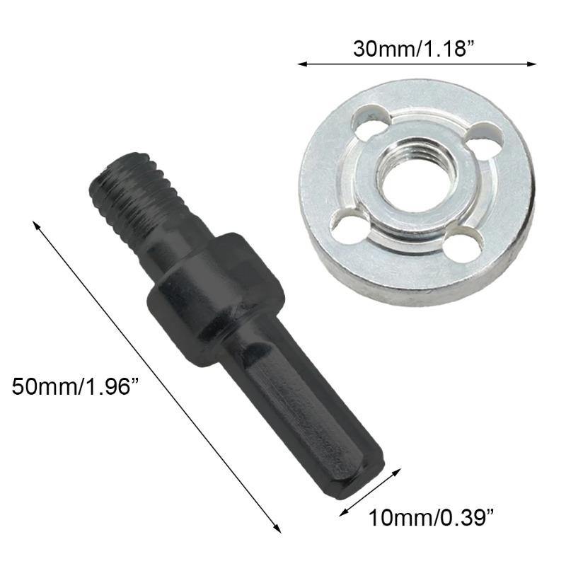 Adattatore Barra di Collegamento Trapano Elettrico a Smerigliatrice Angolare Pezzi Adattatore Barra Adattatore per Smerigliatrice Angolare 10mm Trapano Elettrico a Smerigliatrice Angolare