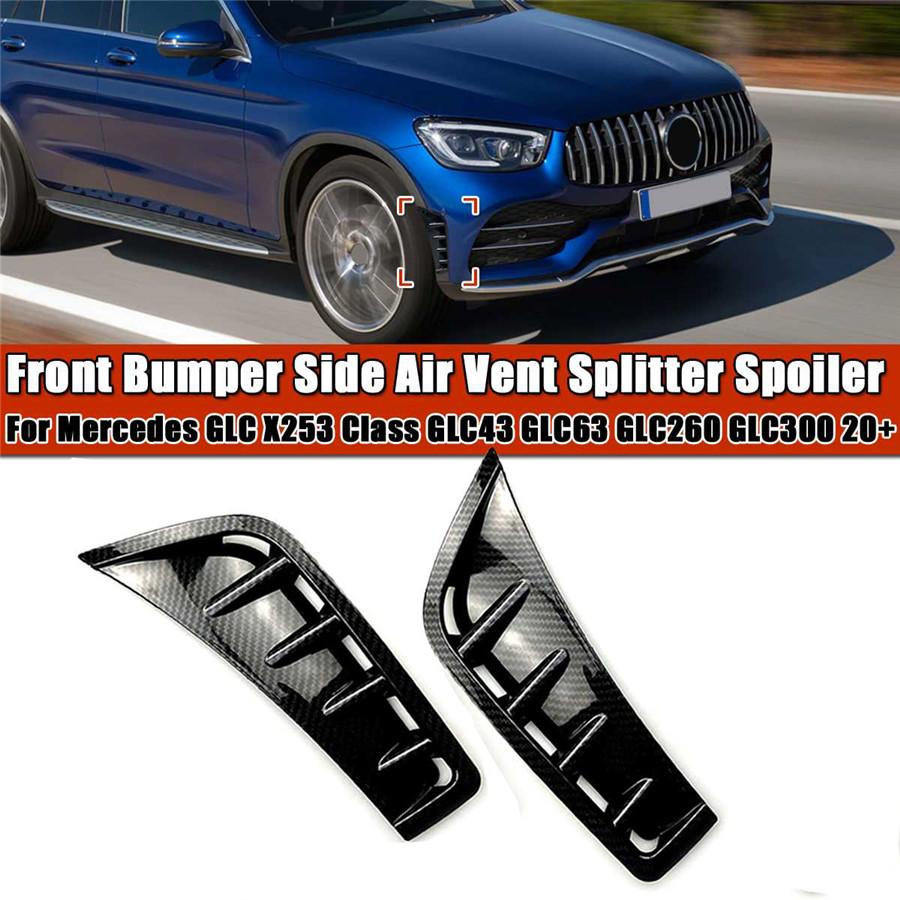 2x Front Bumper Side Air Vent Splitter Spoiler For Mercedes GLC Class GLC43 260