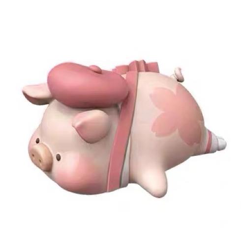 Hidden Genuine Canned Pig Lulu Pig Cherry Blossom Series First Generation Trendy Toy Figurine Peripheral Gift Ornament