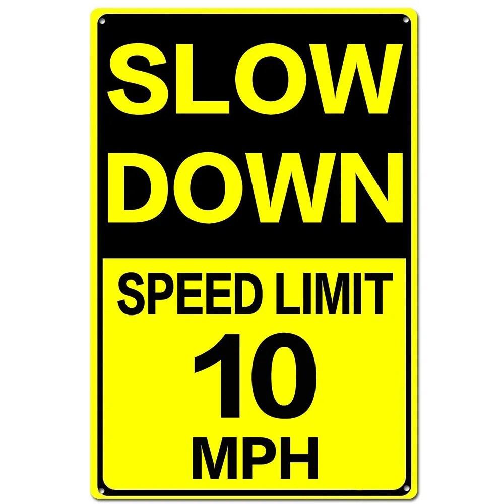 Retro Metalowe Tabliczki Spowalniaj Dzieci i Zwierzęta przy zabawie Plakaty Vintage do Domu Ogrodu Baru Jaskini Mężczyzny Kawiarni Dekoracja Ścienna Biura Prezent