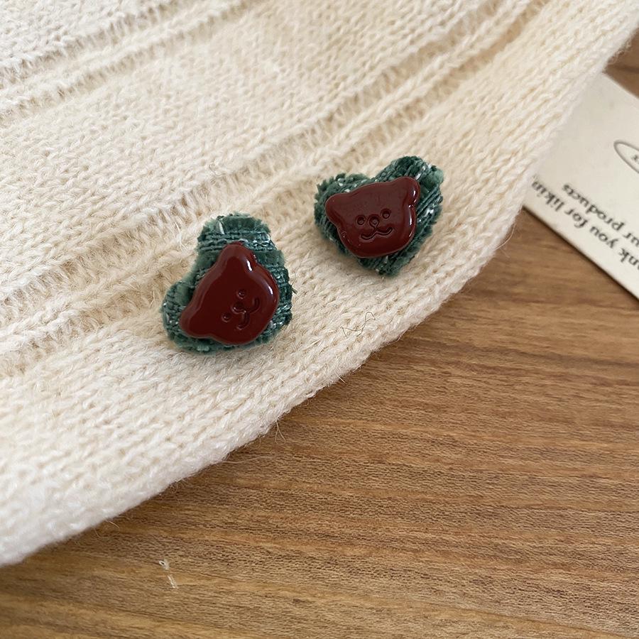 Осенне-Зимние Ретро Креативные Сердечки Серьги-Гвоздики