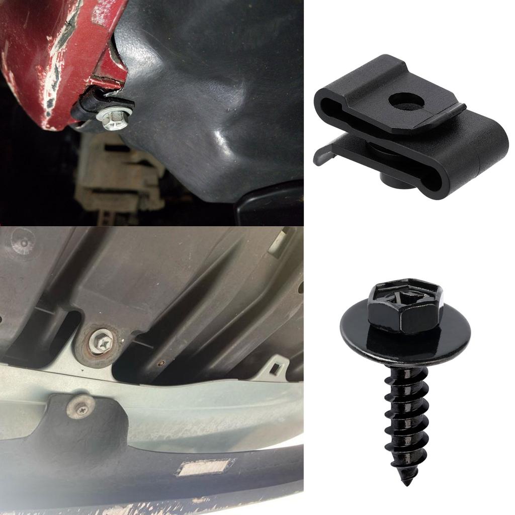 Bumper Cover Fender Liner Screw with U-Nut Kit for Toyota RAV4 Sienna Yaris Lexus HS250h RX300 RX330 RX350 9046705114 9015960488