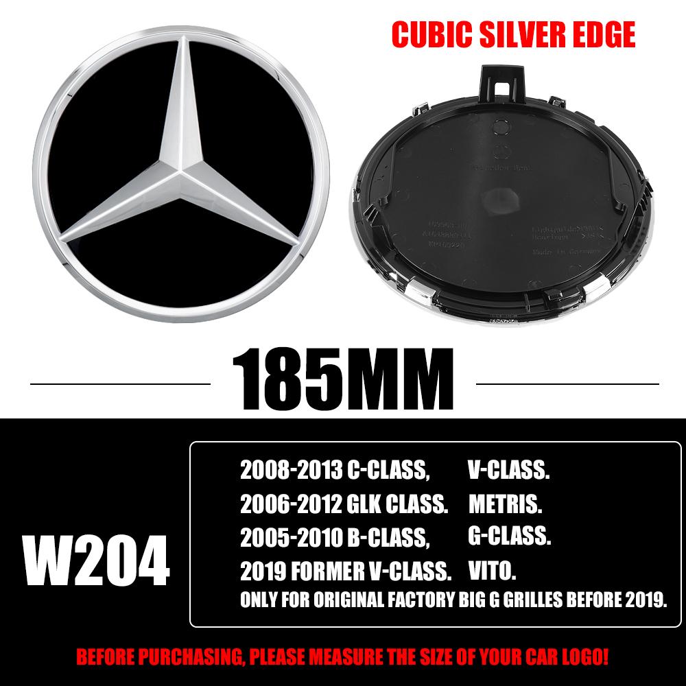 3D ABS Car Emblem Front Grille Badge Replacement Decoration Cover For Mercedes Benz Auto Modification Accessories