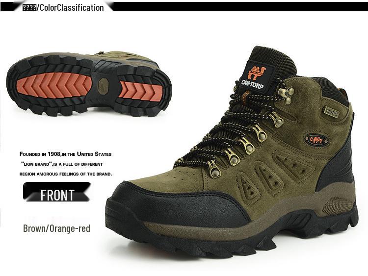 Unisex High-Top Plus Size Hiking & Trekking Shoes – Outdoor & Sports Cotton Footwear