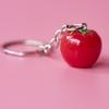 Lovely Bag Ornament Keychain Simulation Tomato Keyring Pendant Key Rings Jewelry