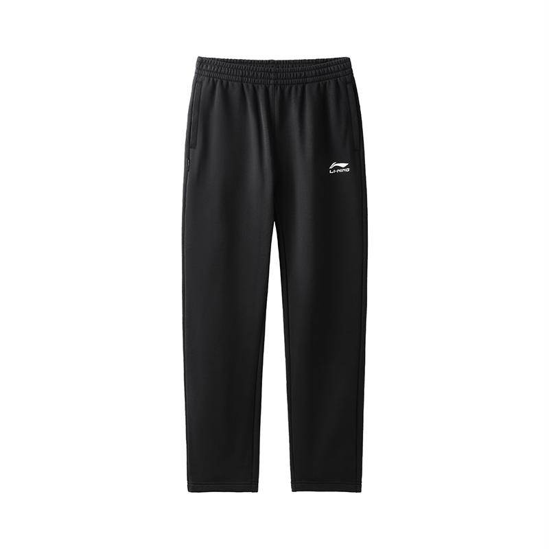 Li-Ning Simple Fashion Versatile Commuter Straight Leg Comfortable Outdoor Running Casual Sweatpants Knitted Sports Pants Women bottoms AKLVD34-1