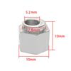 Eccentric Hex Nut Engraver Isolator for 3D Printer, Carbon Steel, Nickel-Plated, Inner Diameter 5".