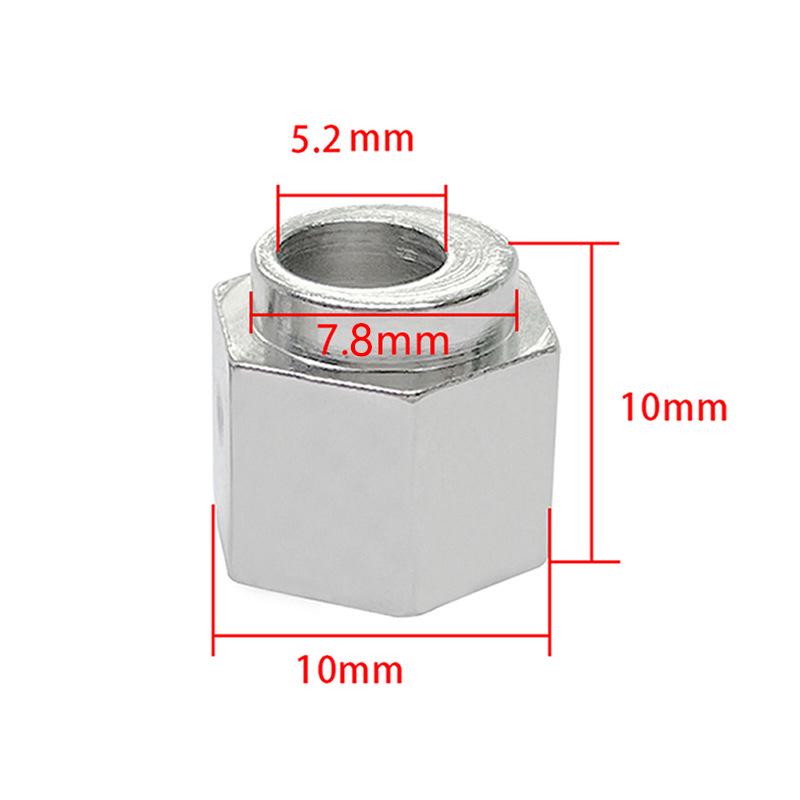 Eccentric Hex Nut Engraver Isolator for 3D Printer, Carbon Steel, Nickel-Plated, Inner Diameter 5".