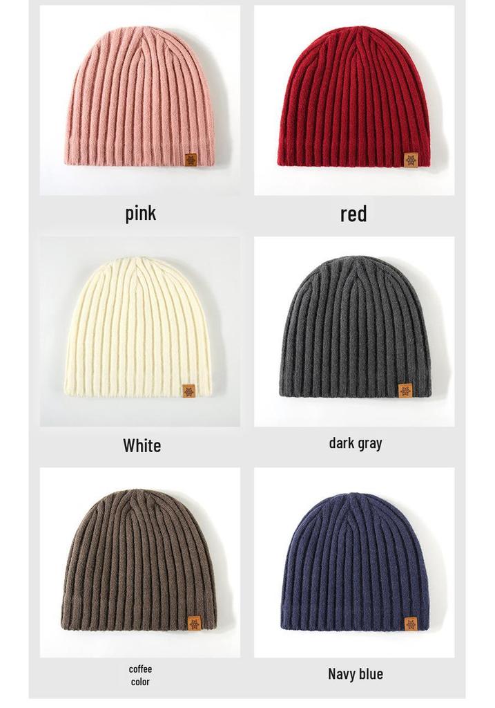 New Style Unisex Double-Layer Knit Hat for Winter - Warm Cross-Stitch Design with Ear Protection