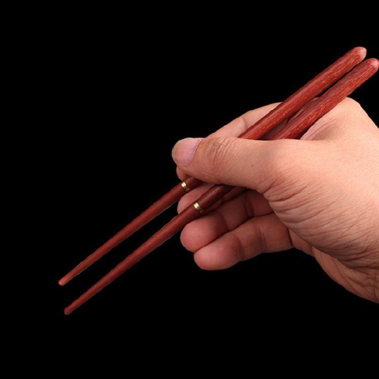 Folding Wooden Chopsticks Portable Dinnerware Tableware for OutdoorPicnic Travel