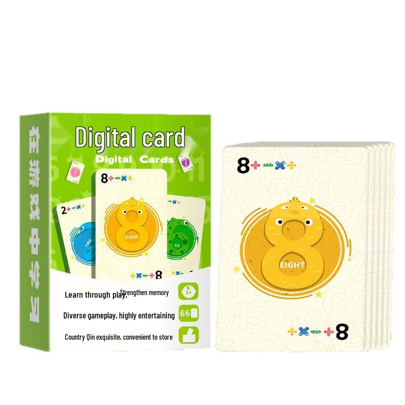 Children's Math Flashcards: Early Education Game for Addition, Subtraction, Multiplication & Division, Parent-Child Learning Toy