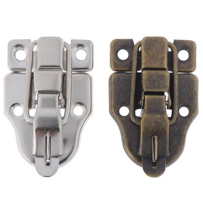 2 Stück Schmuckkiste Antike Metallschnalle Koffer Koffer Knebelverschluss Haspelverschluss