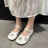 Ladies Leather Shoes Fashion Women's Flat Shoes Soft Walking Shoe Lightweight Non-slip Loafers Zapatos