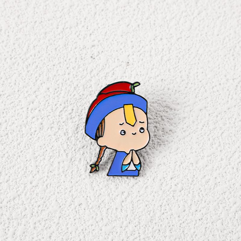 Original Design New Metal Badge Peppa Pig Doraemon Little Zombie Japanese Cute Brooch Tide Jewelry
