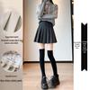Autumn/Winter Thick Wool Pleated A-line Skirt - High Waist Slimming, Plus Size, Petite, Extended Length. 