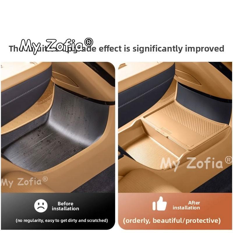 For Xpeng GX 2026 2027 Car Center Console Control Lower Under Storage Organizer Tray Interior Vehicle Central Accessories