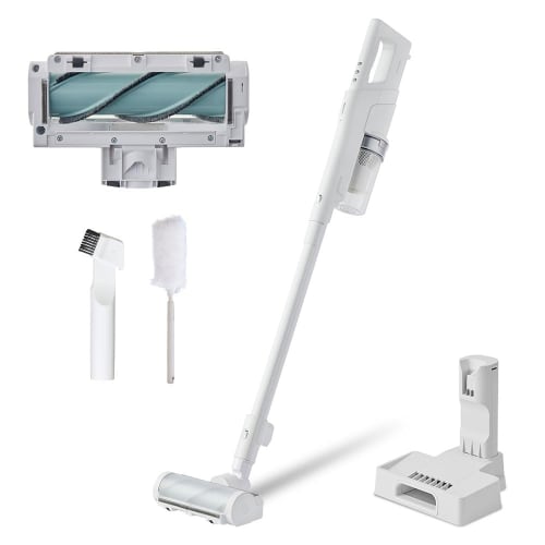 [Our Strongest Suction Power] IRIS OHYAMA Vacuum Cleaner, Cordless Stick Cleaner, Rechargeable, Cyclone, Charging Stand, Electrostatic Mop, Carpet Cle