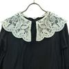 AMERI UNDRESSED Long Sleeve With Lace Collar Shirt F Black Series Blouse Women Used