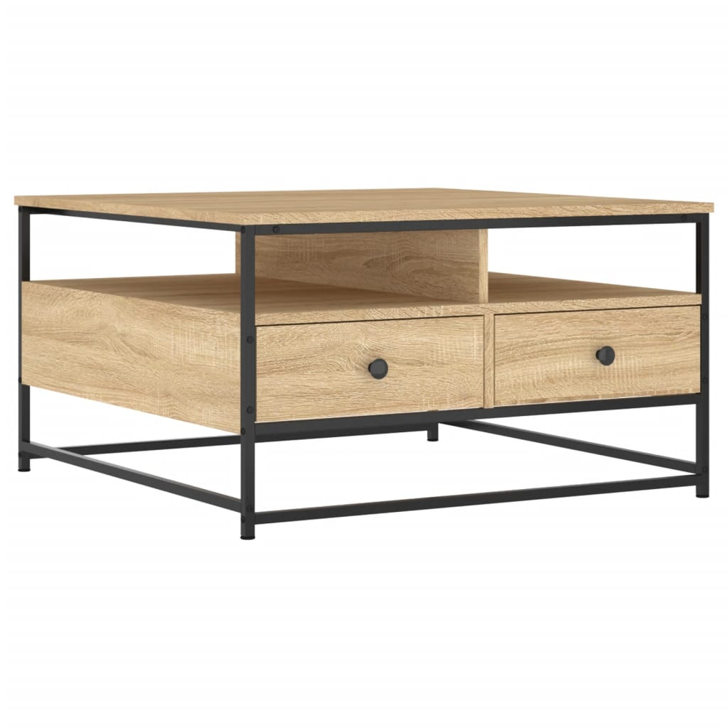 Coffee Table, Sonoma Oak, 80x80x45 Cm, Wood-based Material
