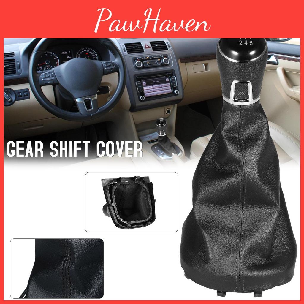 Knob Gaiter Gear Shift Stick Cover Replacement For Vw Golf 5 6 110mm Hole Diameter