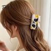 Healing Style Hair Claw for Women, Widened Shark Tooth Design Shower Lazy Accessory Clip, Cartoon Cat Medium Long Lightweight