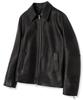 Rotember Vintage Washed Single Leather Jacket [Black]