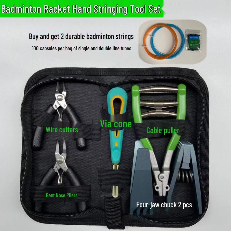 DIY Badminton Racket Stringing & Clamping Tool Set
