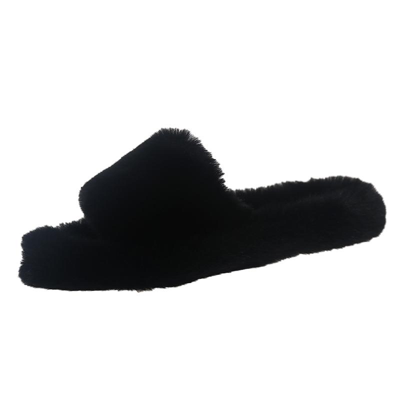 Fashion 2025 Soft and Comfortable Slippers Women's Winter Platform Cotton Slippers Casual Hairy Slippers Women Fashion Warm Shoes