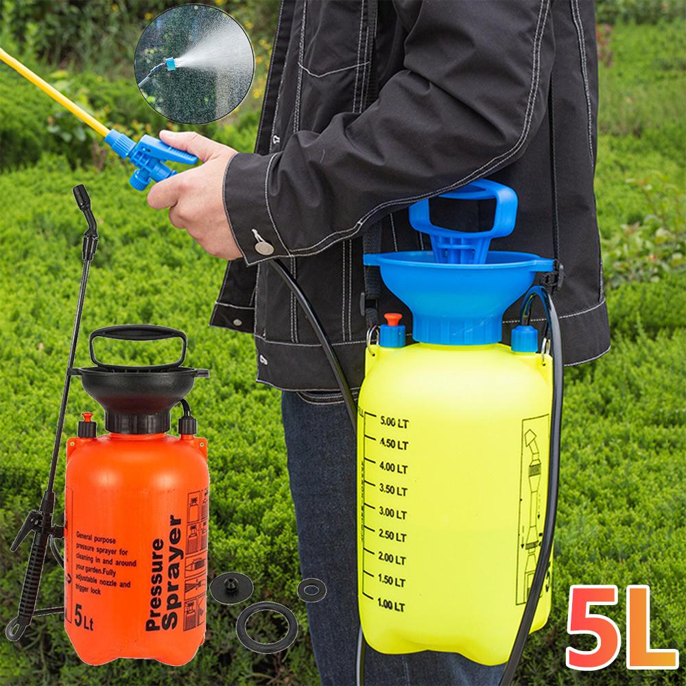 5L Garden Sprayer Water Pump Pressure Sprayer Adjustable Strap 2 Spray Modes Plant Spray Bottle Lawn Gardening Irrigation Tool