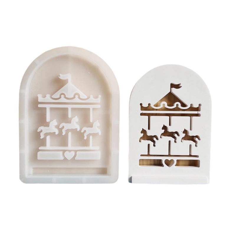 

Silicone Storage Box Mold Hollow Bear Theme Organizers Moulds Silicone Texture for Making Home and Office Ornament