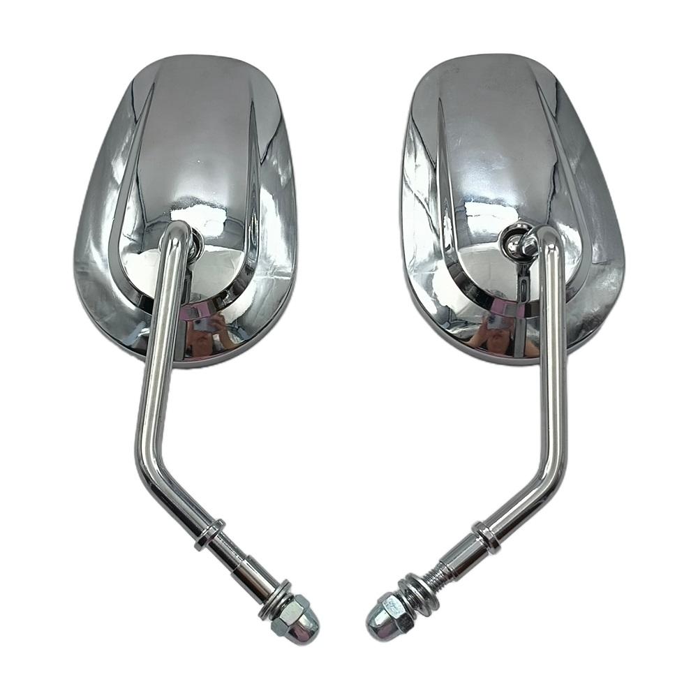 8MM Motorcycle Rear View Side Mirrors For Harley Softail Dyna SPORTSTER XL 883 1200 Touring Road King Street Glide CVO FXDB FXDF