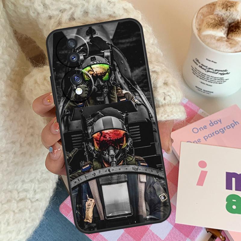 Fighter Planes Case For Honor 90 Lite 70 50 Magic 5 Pro 9X 8X Cover For Honor X8a X9a X7a X6a X7 X8 X9 X9b