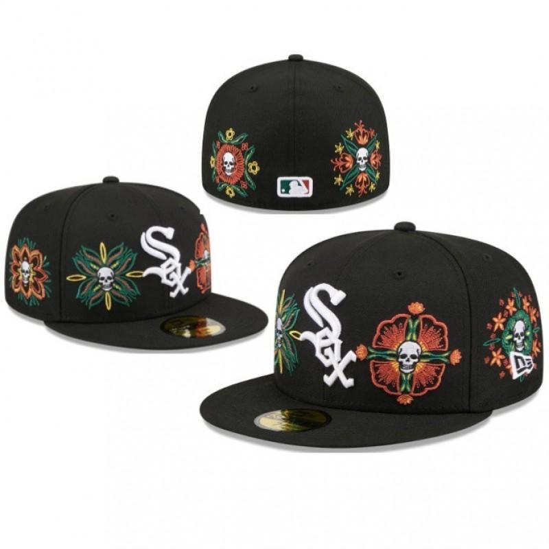 High-Quality AA Embroidered Skull Flower Baseball