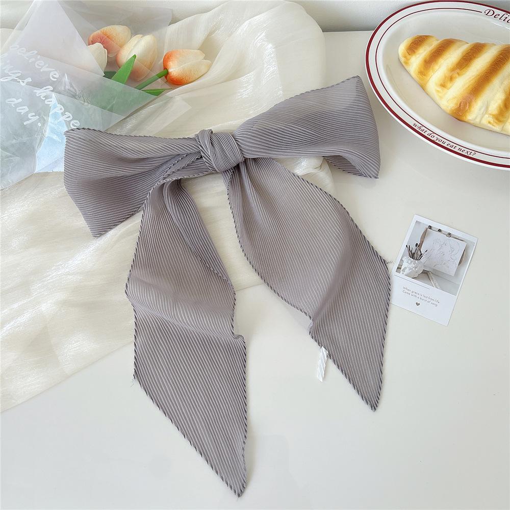 Nuova sciarpa tinta unita per le donne in primavera e autunno versatile cinturino da polso a nastro fascia decorazione alla moda protezione del collo per studenti piccola sciarpa