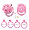 Puppy Dog Chastity Lock: Pink Mini CB Birdcage for Transgender Males