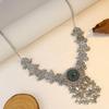 Ethnic Retro Tassel Rhinestone Forehead Chain for Indian Bride