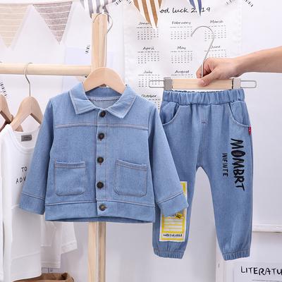 Baby Boys Girls Denim Jacket Kids Toddler Button Down Jeans Jacket Top