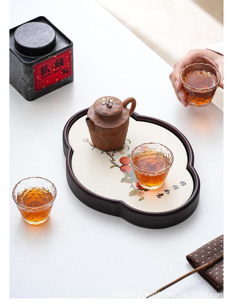 Water Absorbent Tea Tray - Small Chinese Gongfu Tea Set Accessory and Coaster for Tea Ceremony.