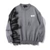 Maglione da Uomo Oversize Girocollo in Maglia con Stampa Graffiti Streetwear Vestibilità Larga Pullover Casual