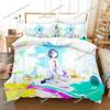 Hoshino Ichika Project SEKAI Cartoon Poster Sheets Quilt Covers Bedding Dormitory Sheets Bedding Set Soft Warm Bedding Set963963