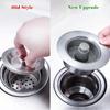 1/2pcs Clog-Free Sink Strainer Basket, 3-in-1 with One-Touch Pop-Up Core, Universal Size Easy Install Drain Filter,Sink Strainer